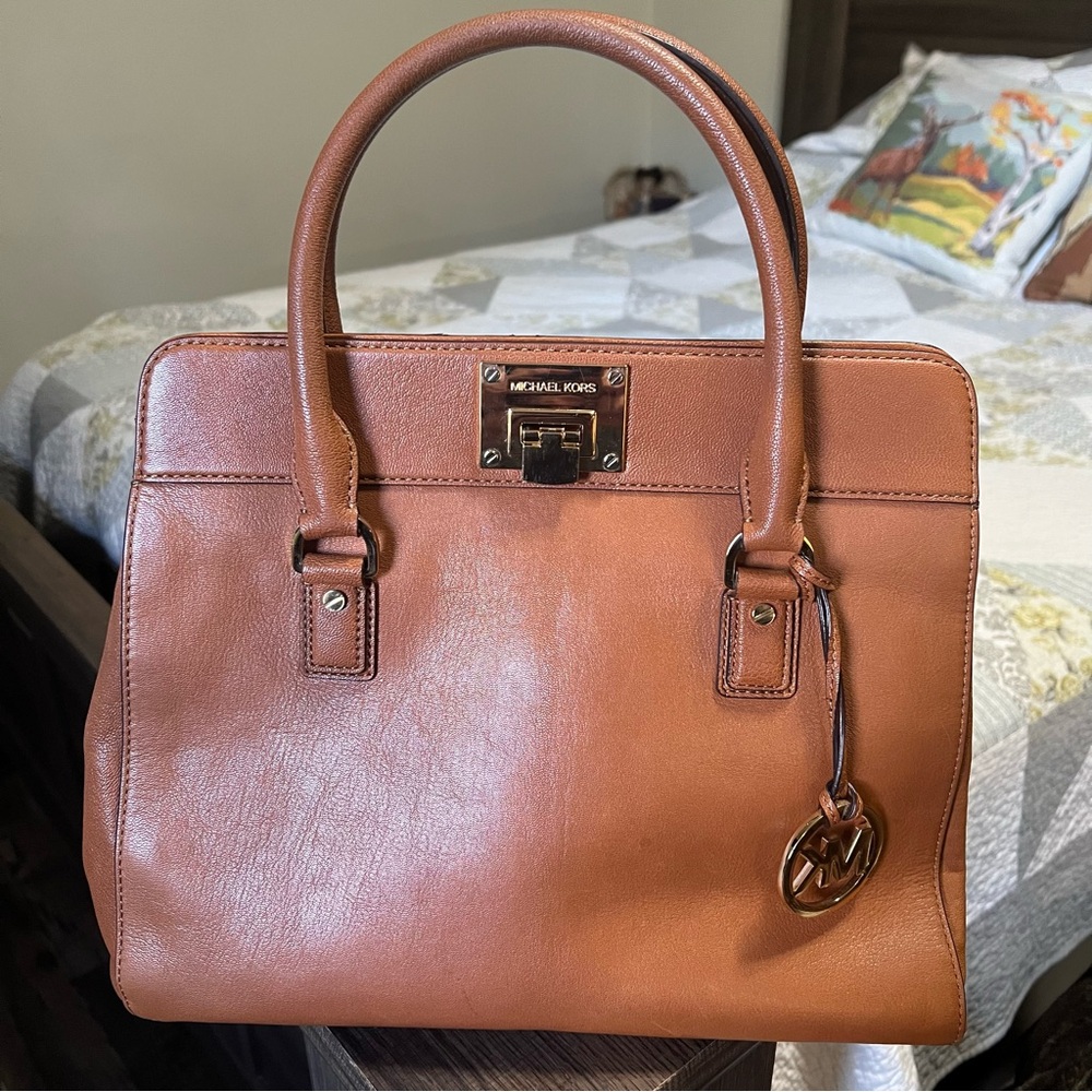 Michael Kors Brown Leather Satchel